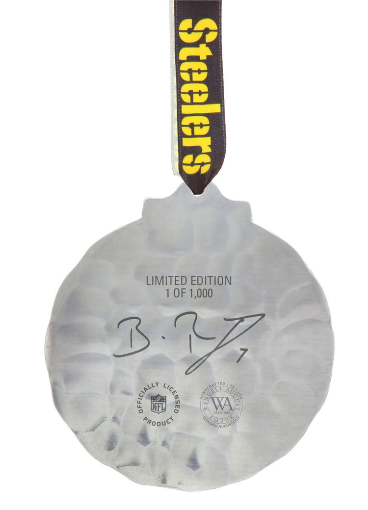 Ben Roethlisberger Foundation Classic Round Steelers Ornament (Aluminum) 