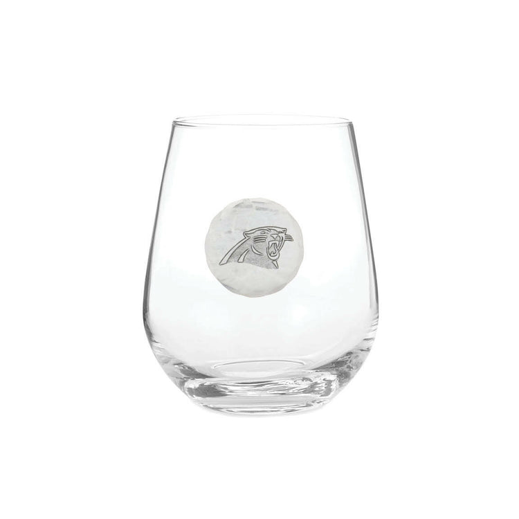 Carolina Panthers Stemless Wine Glass