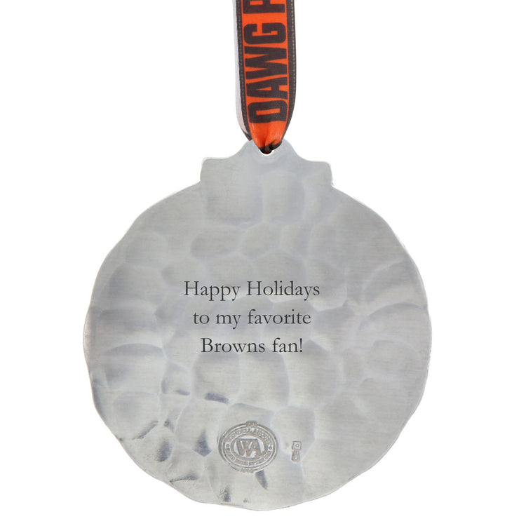Cleveland Browns Classic Round Ornament (Aluminum)