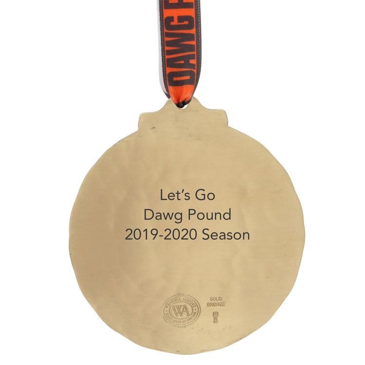 Cleveland Browns Classic Round Ornament (Bronze)