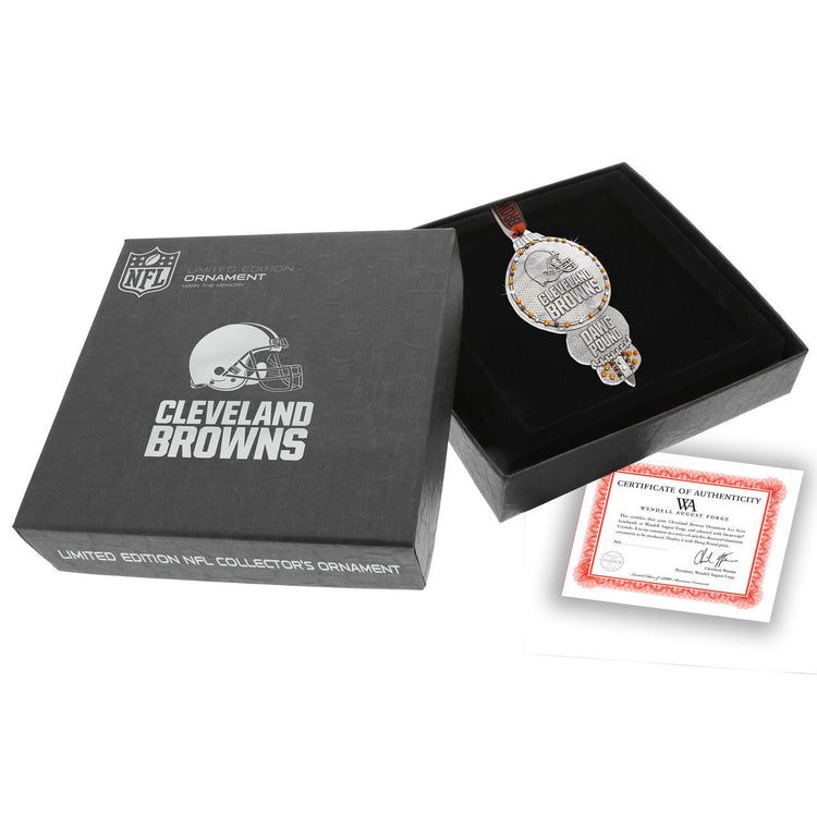 Cleveland Browns Collector's Edition Ornament with  Crystals