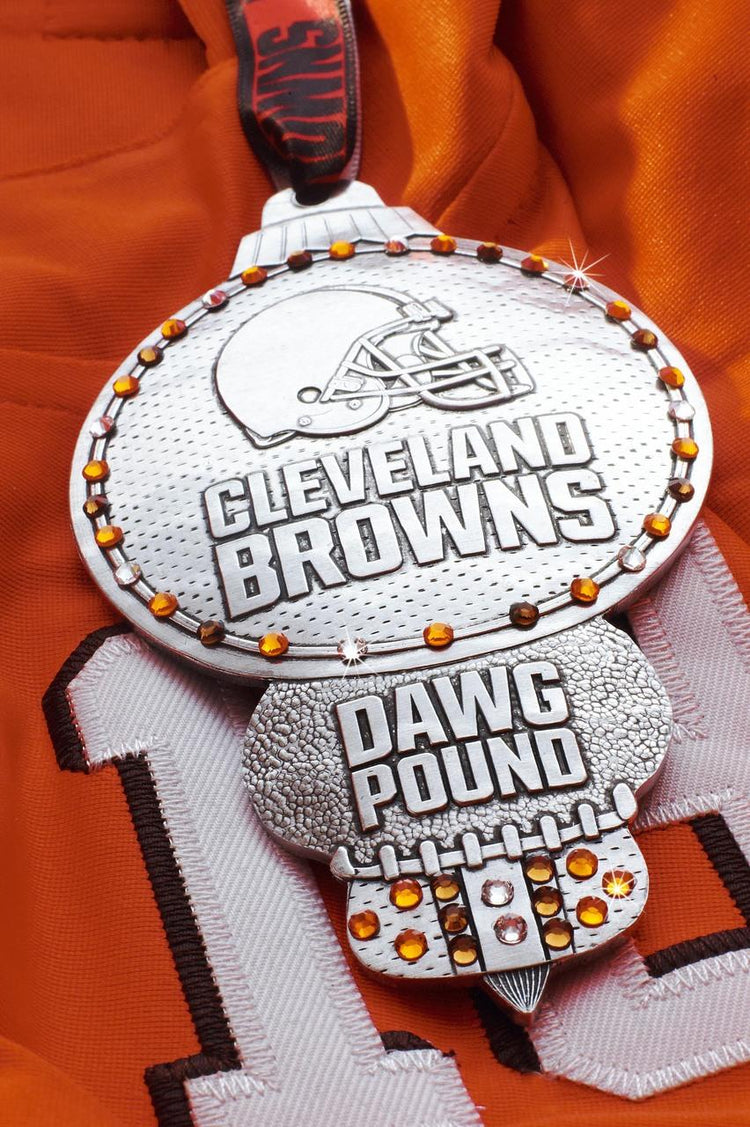 Cleveland Browns Collector's Edition Ornament with  Crystals