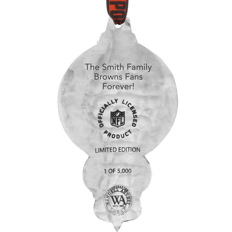 Cleveland Browns Collector's Edition Ornament with  Crystals