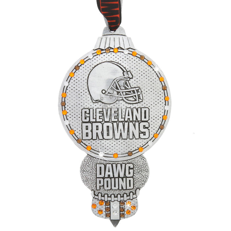 Cleveland Browns Collector's Edition Ornament with  Crystals
