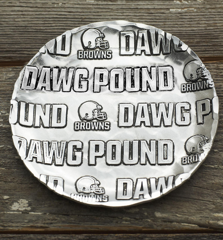 Cleveland Browns Patterned Coaster (Aluminum) 