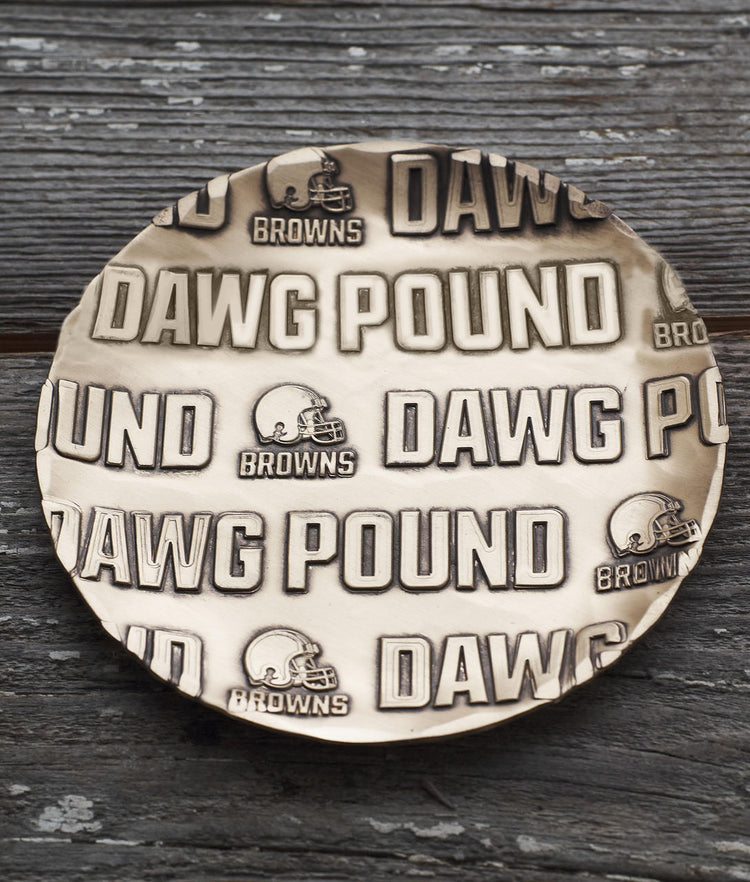Cleveland Browns Patterned Coaster (Bronze) 