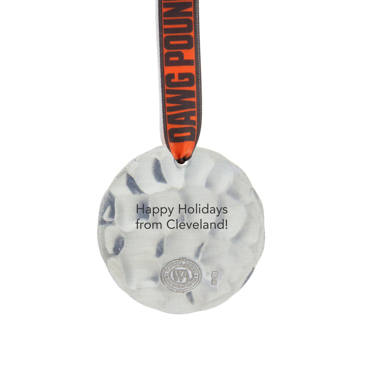 Cleveland Browns Small Round Ornament (Aluminum)