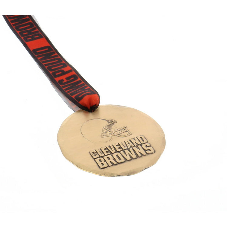 Cleveland Browns Small Round Ornament (Bronze) 