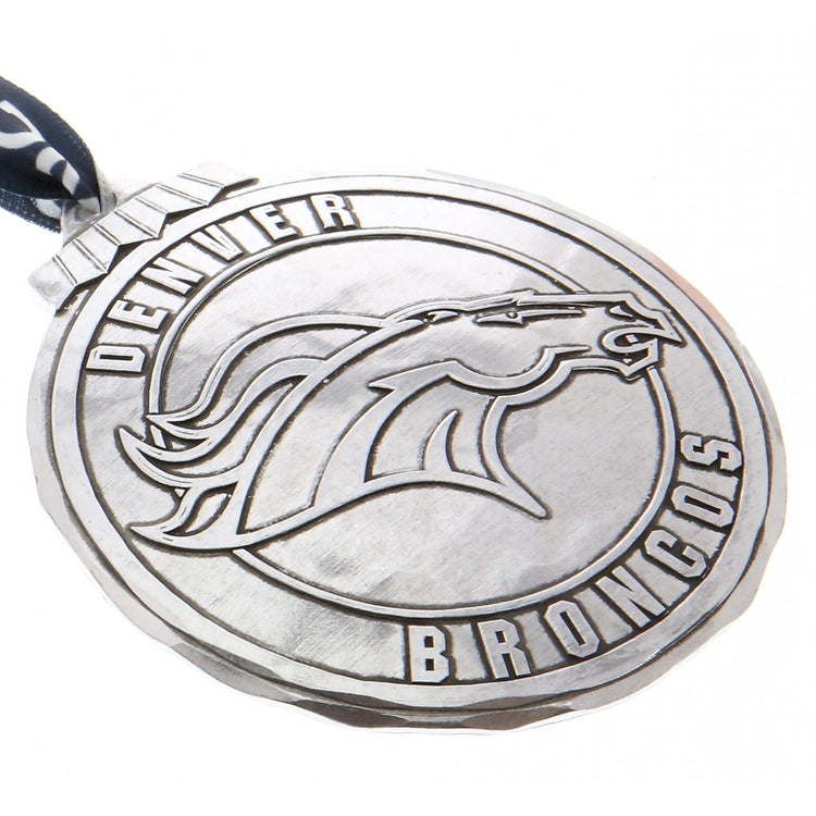 Denver Broncos Classic Round Ornament (Aluminum) 