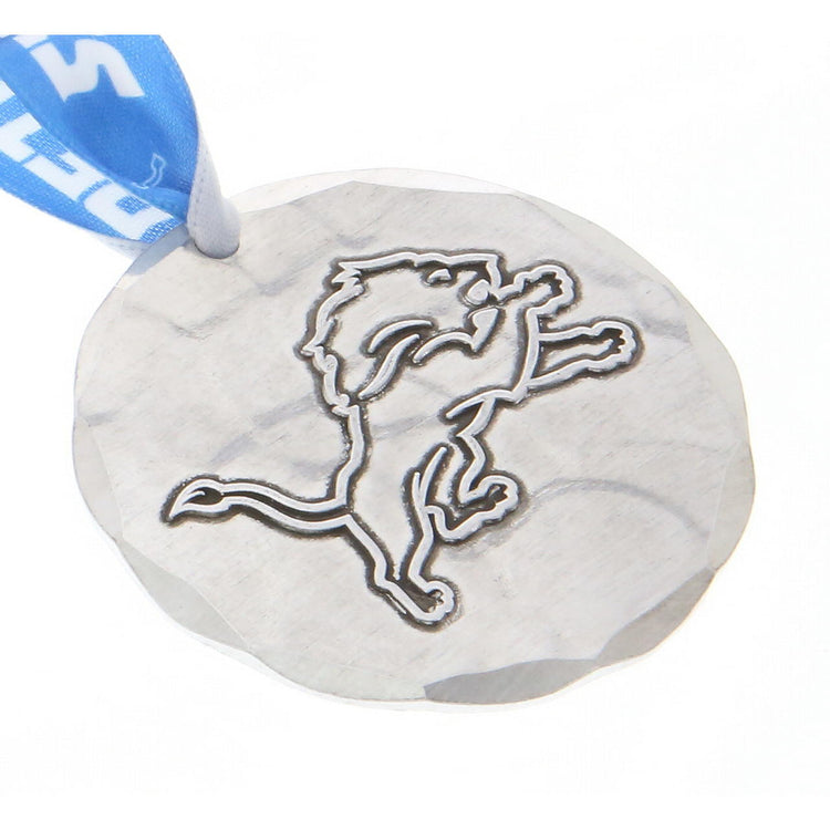 Detroit Lions Small Round Ornament (Aluminum)