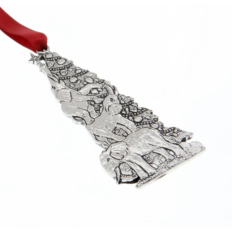 Holiday Zoo Elephant Ornament