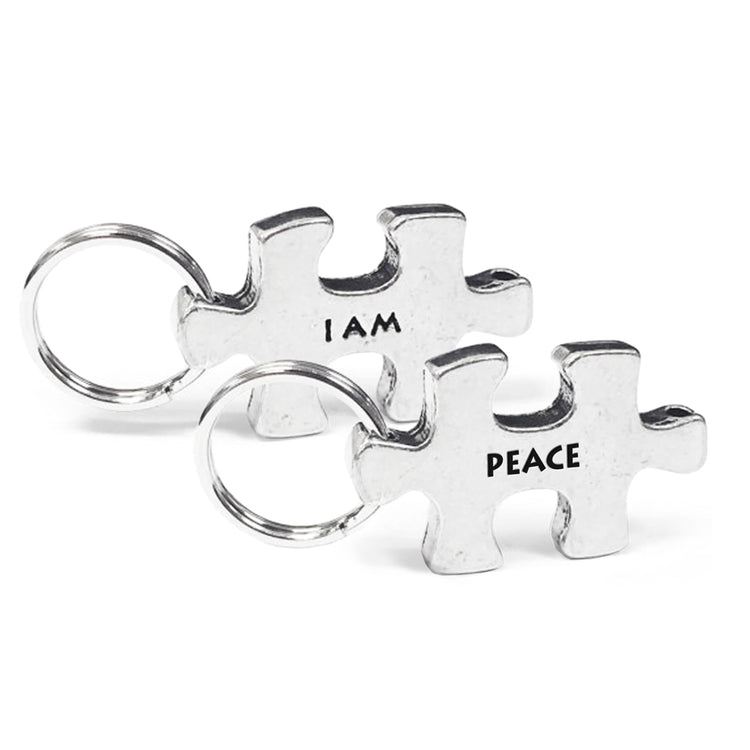 I am Peace Puzzle Key Chain
