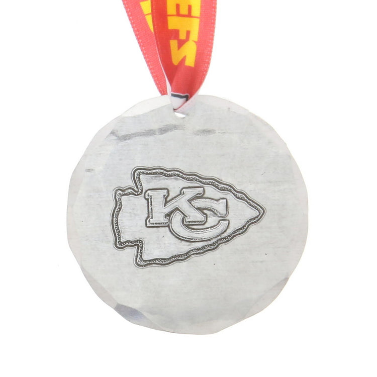 Kansas City Chiefs Small Round Ornament (Aluminum) 