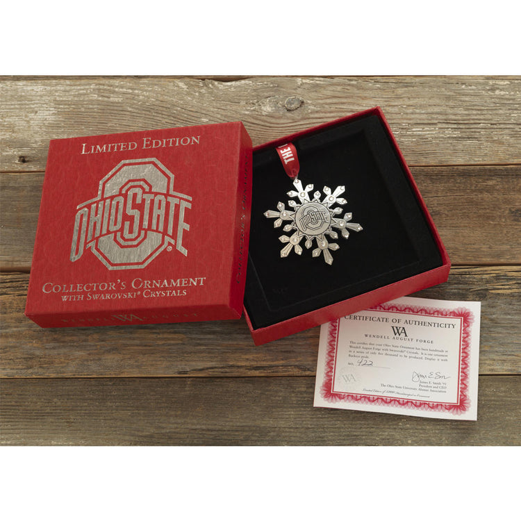 Limited Edition The Ohio State University Snowflake Ornament - Wendell August Forge