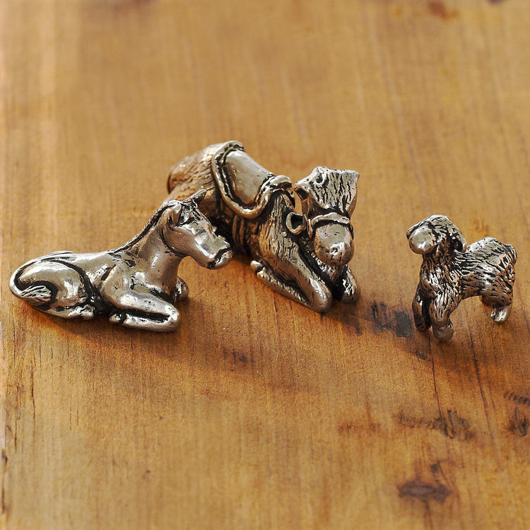 Mini 3-Piece Nativity Animal Set - Wendell August Forge