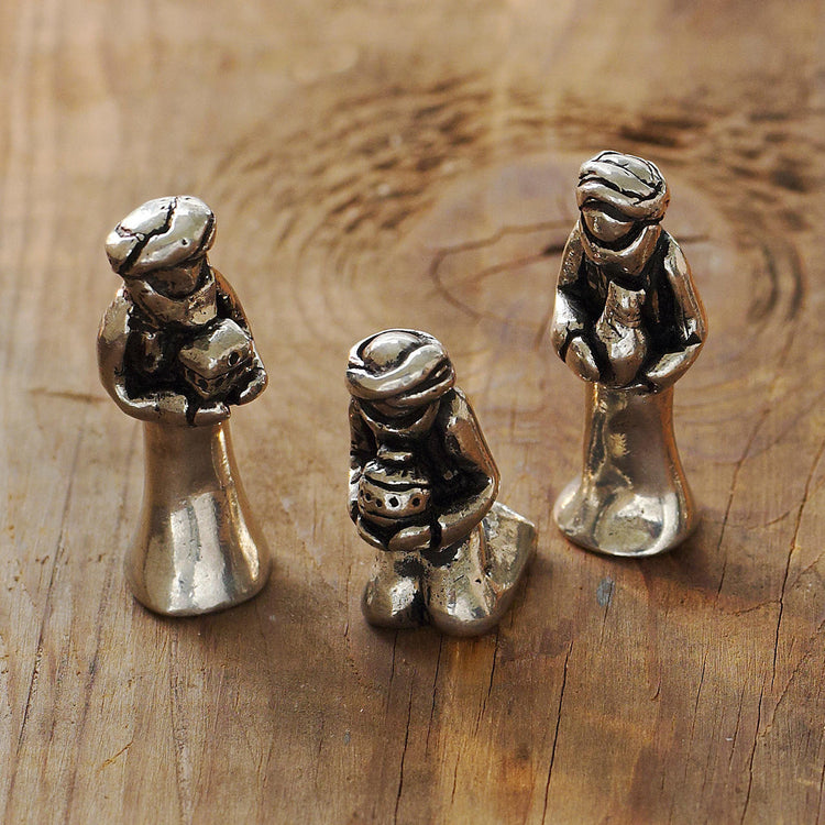 Mini 3-Piece Nativity Wise Men Set - Wendell August Forge
