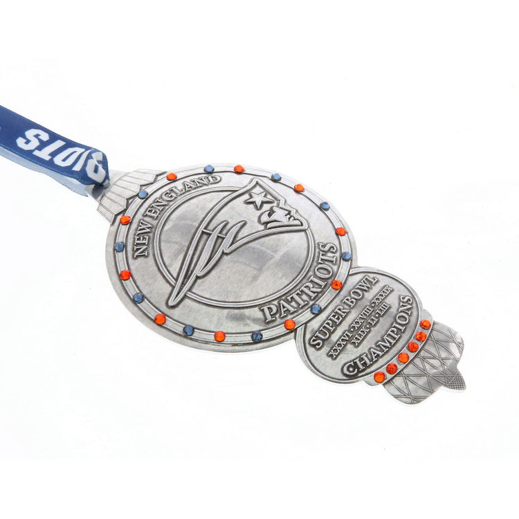 New England Patriots Collector's Ornament with  Crystals 