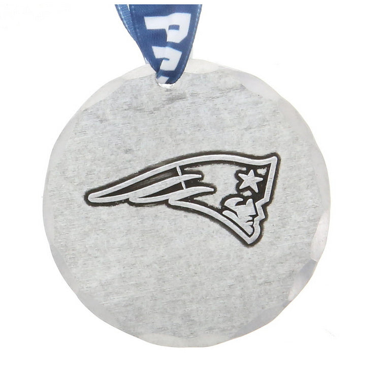New England Patriots Small Round Ornament (Aluminum) 