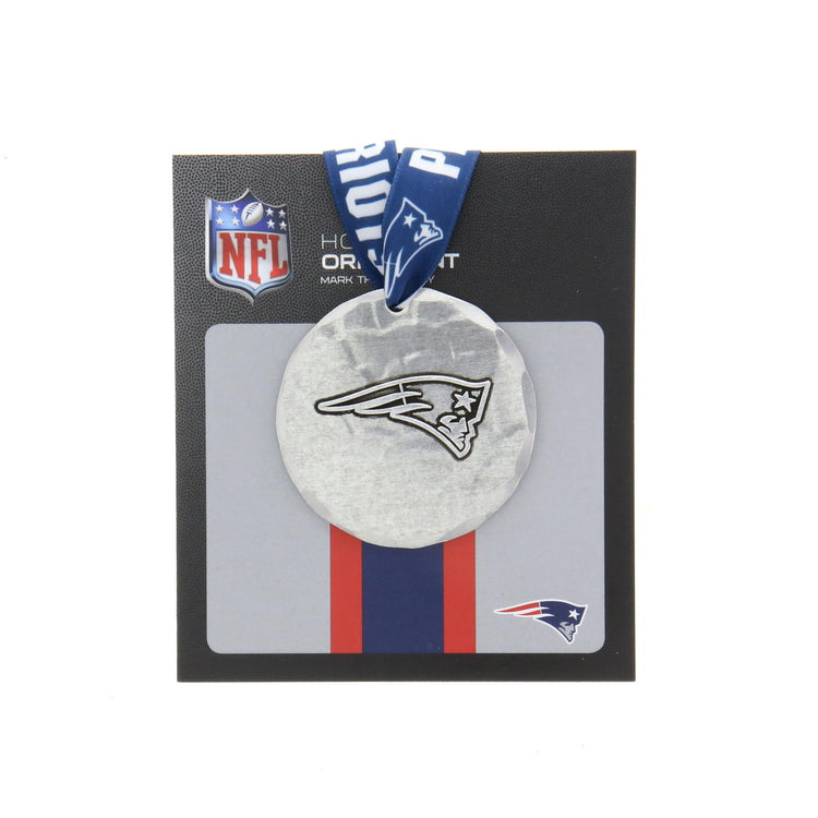 New England Patriots Small Round Ornament (Aluminum)