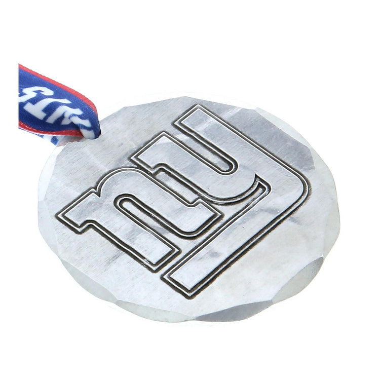 New York Giants Small Round Ornament (Aluminum) 