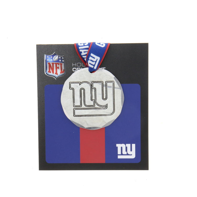 New York Giants Small Round Ornament (Aluminum)