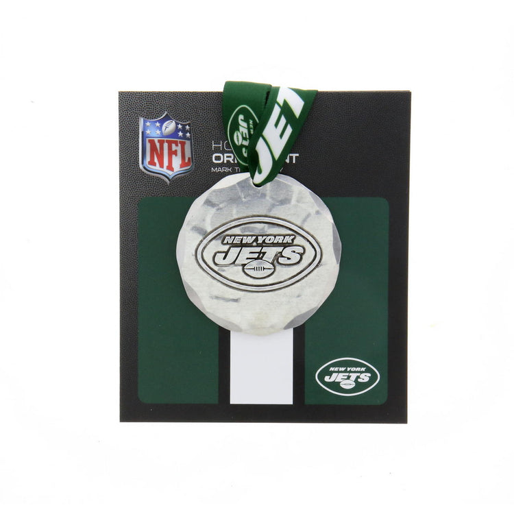 New York Jets Small Round Ornament (Aluminum) 