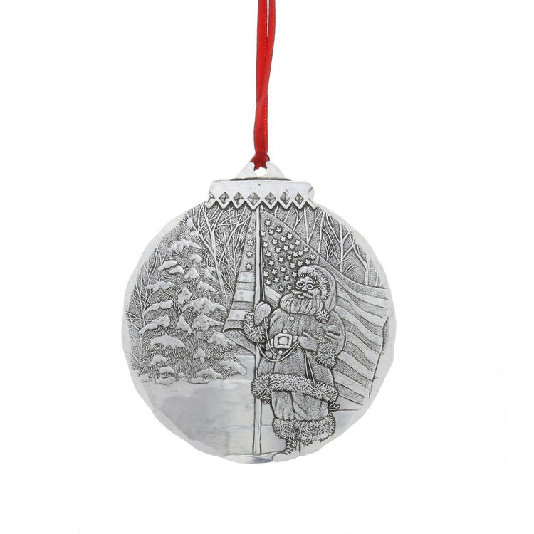Patriotic Santa Ornament 
