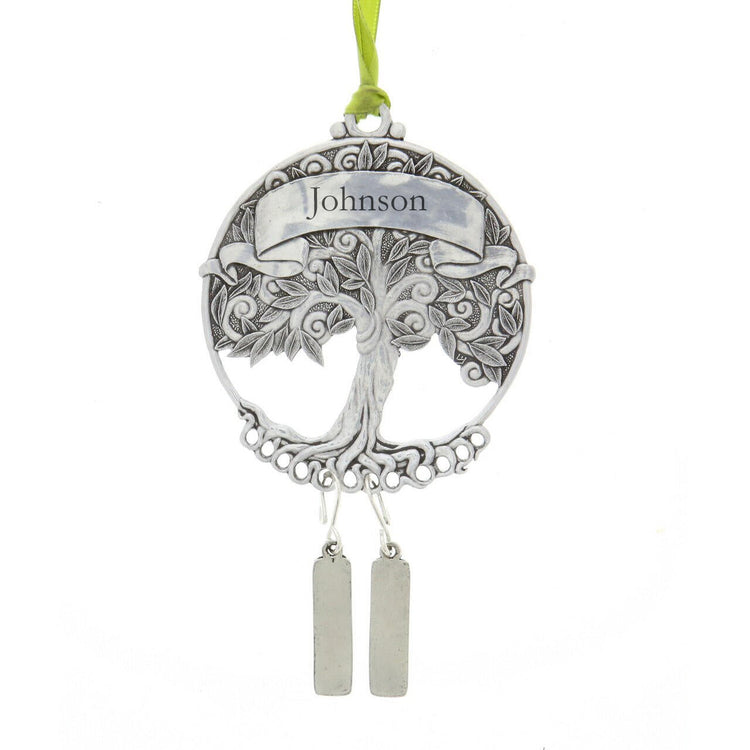 Personalized Family Tree Sun Catcher Ornament