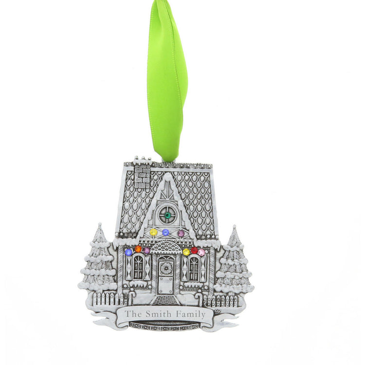 Personalized Gingerbread House Ornament 