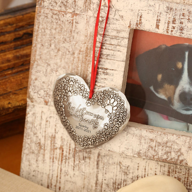 Pet Remembrance Heart Ornament