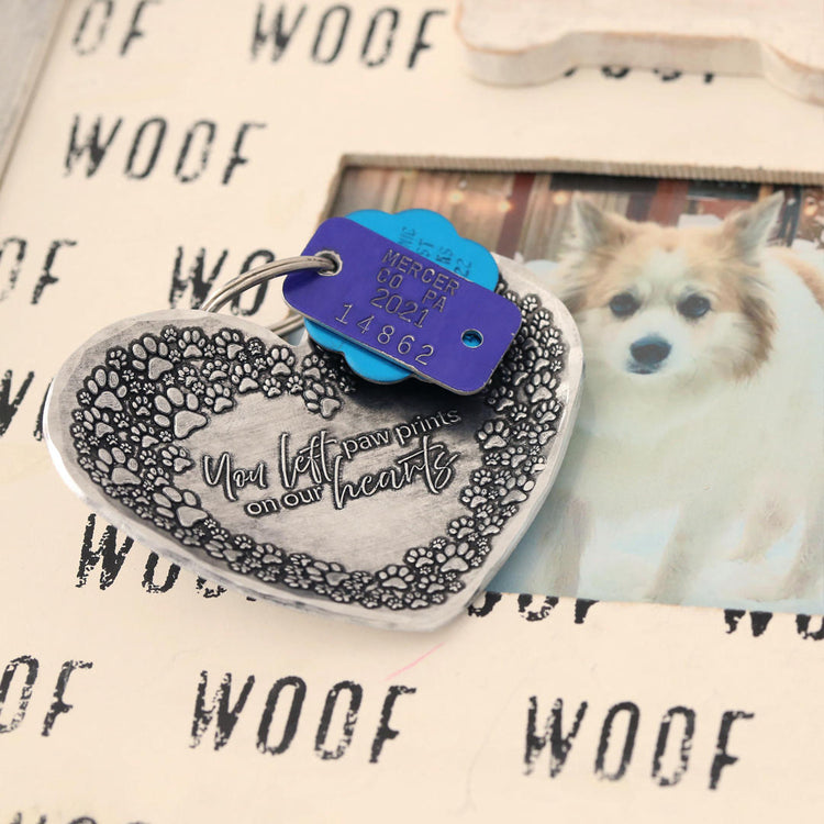Pet Remembrance Heart Trinket Tray