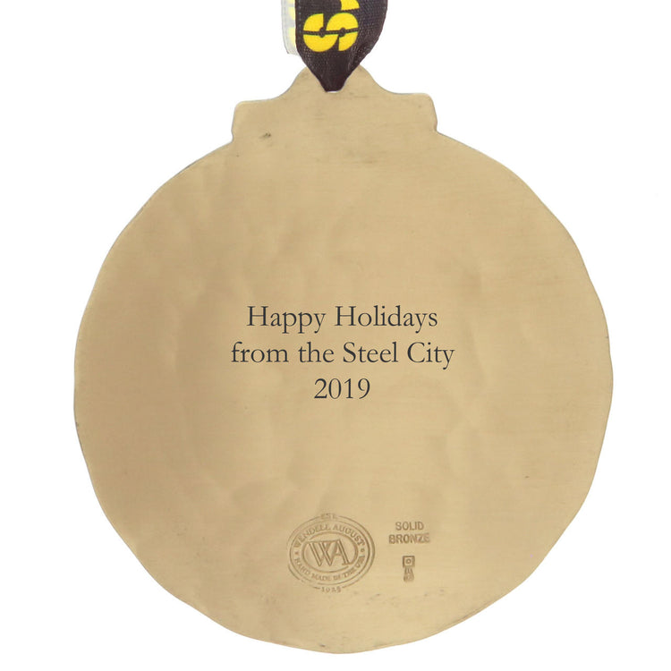 Pittsburgh Steelers Classic Round Ornament (Bronze)
