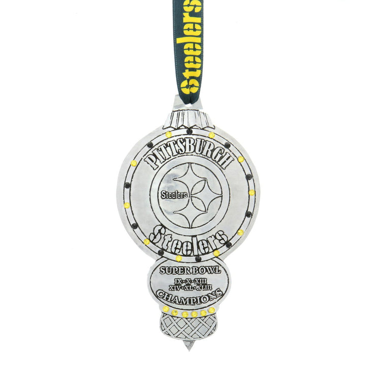 Pittsburgh Steelers Collector's Edition Ornament with  Crystals - Wendell August Forge
