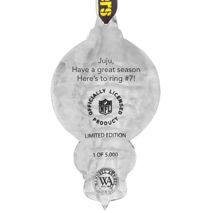 Pittsburgh Steelers Collector's Edition Ornament with  Crystals - Wendell August Forge