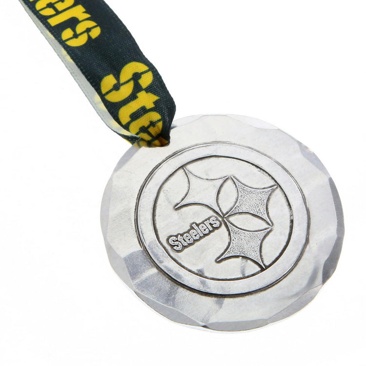 Pittsburgh Steelers Small Round Ornament (Aluminum) - Wendell August Forge