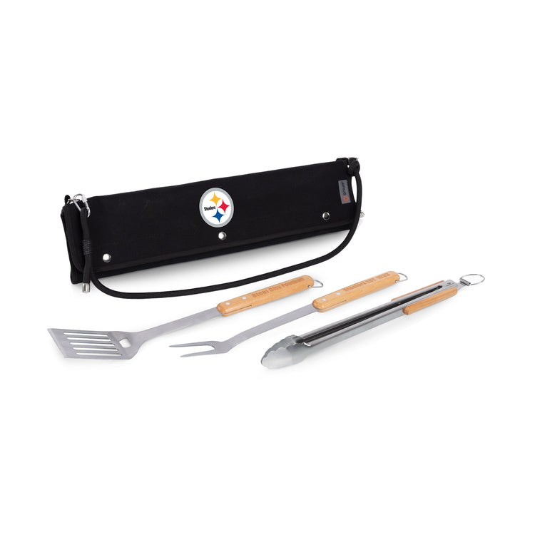 Pittsburgh Steelers - BBQ Roll Up 3 Piece Set - Wendell August Forge