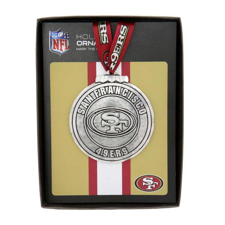 San Francisco 49ers Classic Round Ornament (Aluminum)