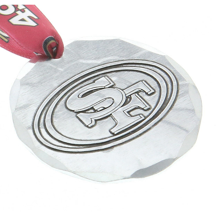 San Francisco 49ers Small Round Ornament (Aluminum)