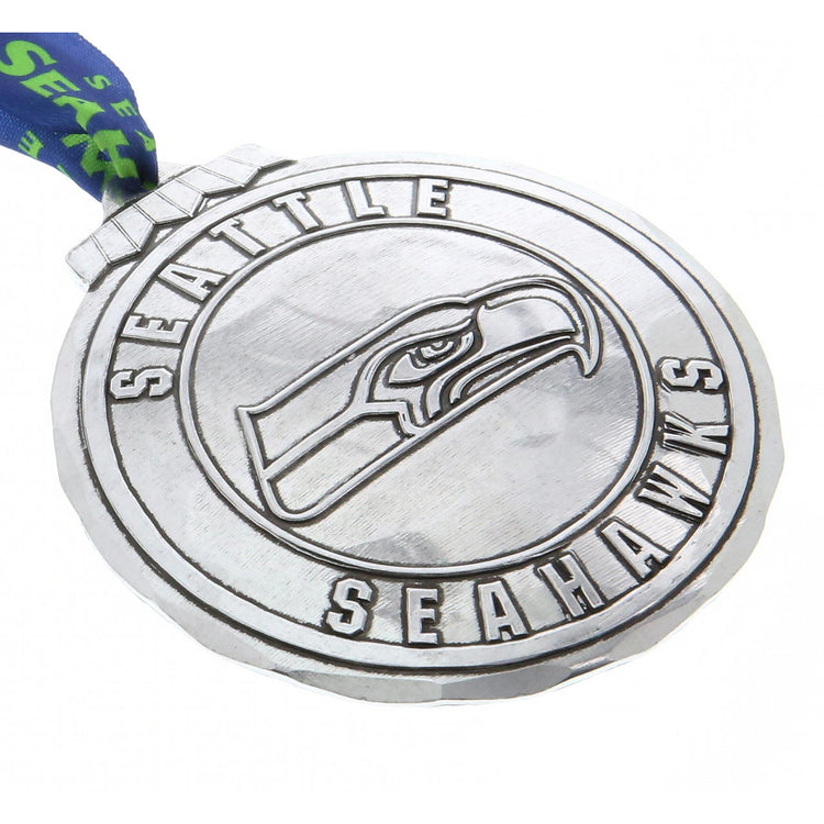 Seattle Seahawks Classic Round Ornament (Aluminum)