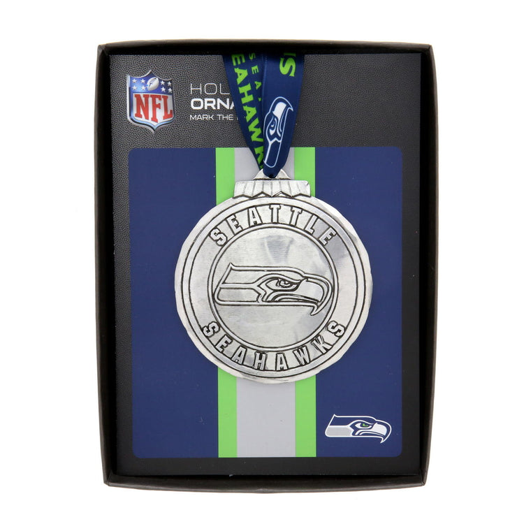Seattle Seahawks Classic Round Ornament (Aluminum)