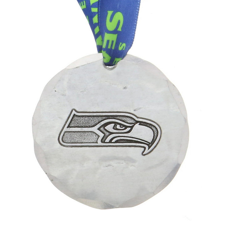 Seattle Seahawks Small Round Ornament (Aluminum) 