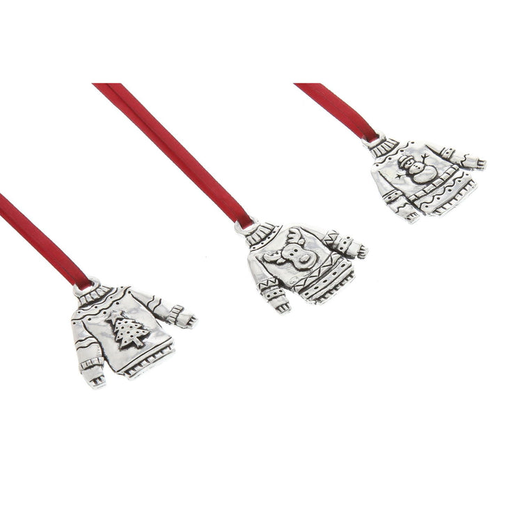 Ugly Sweater 3-Piece Ornament Set