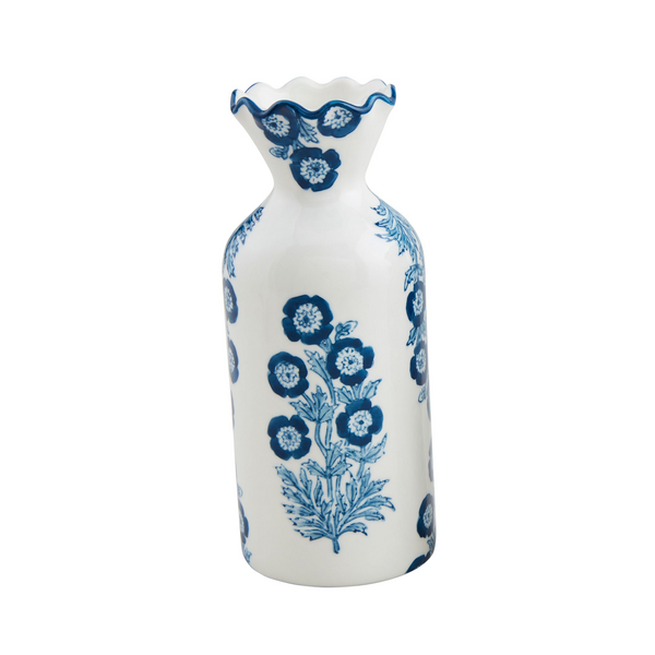 Blooms Block Print Large Bud Vase