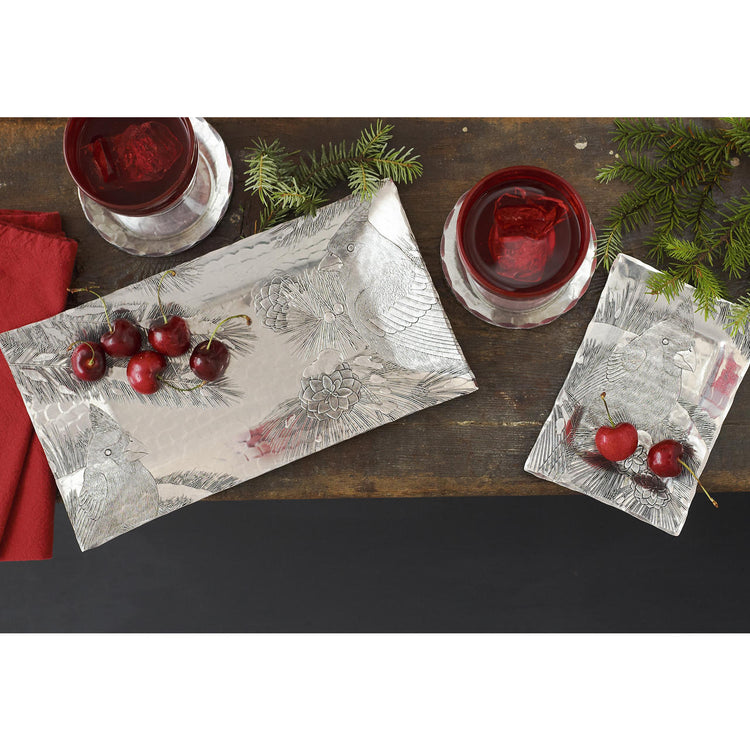 Winter Cardinal Truffle Tray - Wendell August Forge