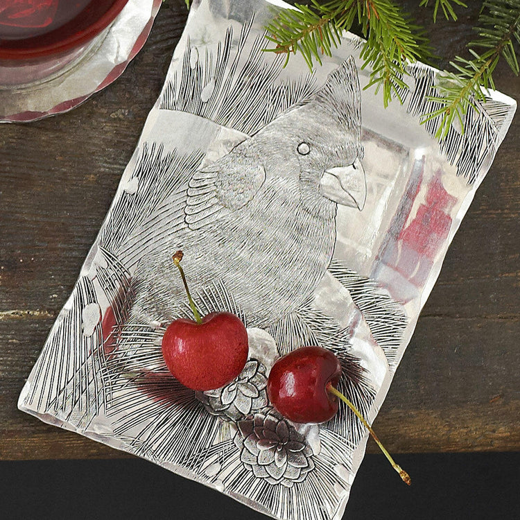 Winter Cardinal Truffle Tray - Wendell August Forge