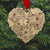 Seasons of Love- Winter Floral Heart Ornament (Bronze) - Wendell August Forge